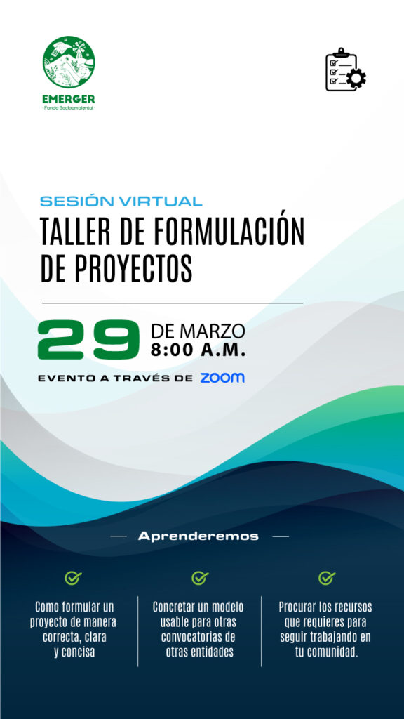 Invitación Al Taller De Formulación De Proyectos Fondo Emerger